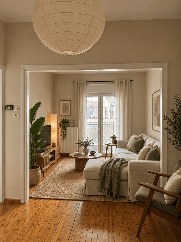 Interior design in Japandi style — Living Room by GenRoom AI