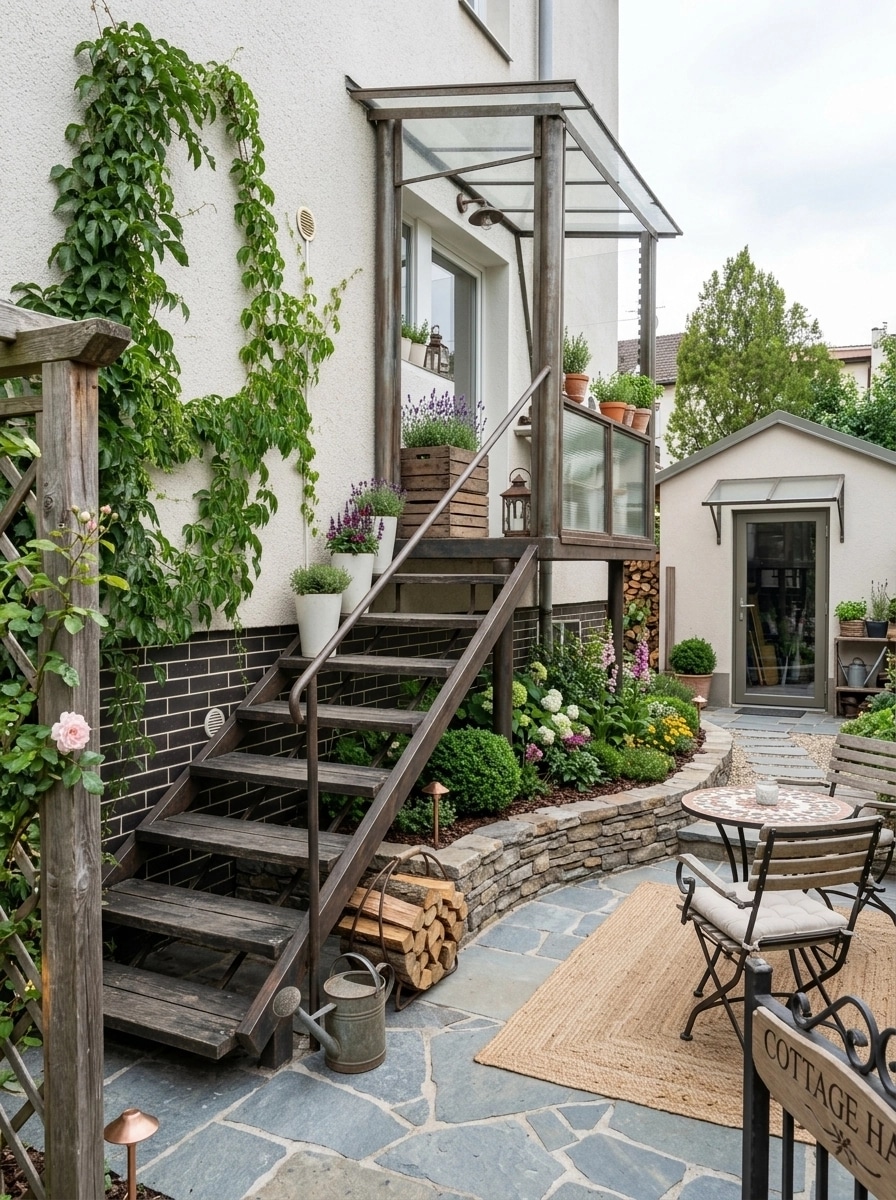 Country Rustic Garden Yard design — yard photo by GenRoom AI
