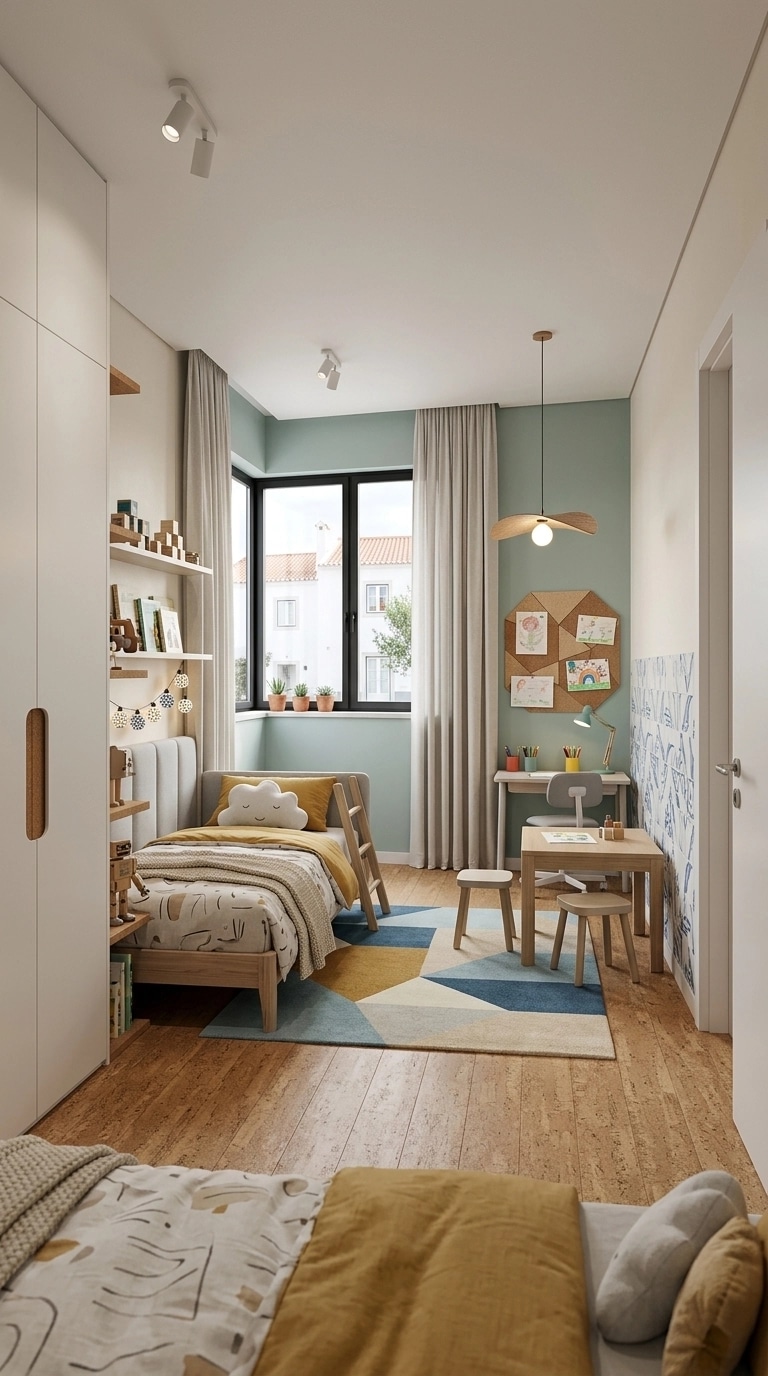 Interiördesign i stilen Portuguese Modern — Barnrum av GenRoom AI