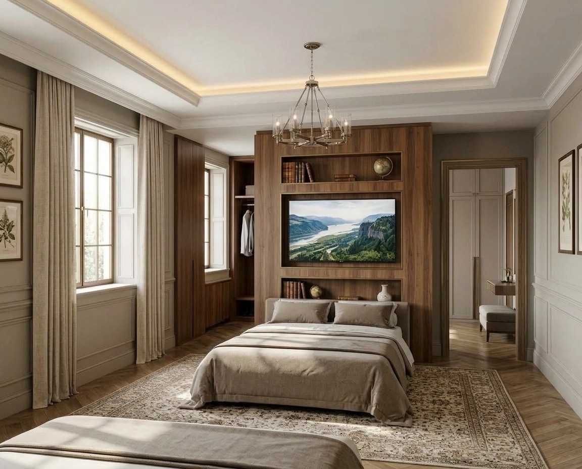 Transitional Living Room design — interior photo by GenRoom AI