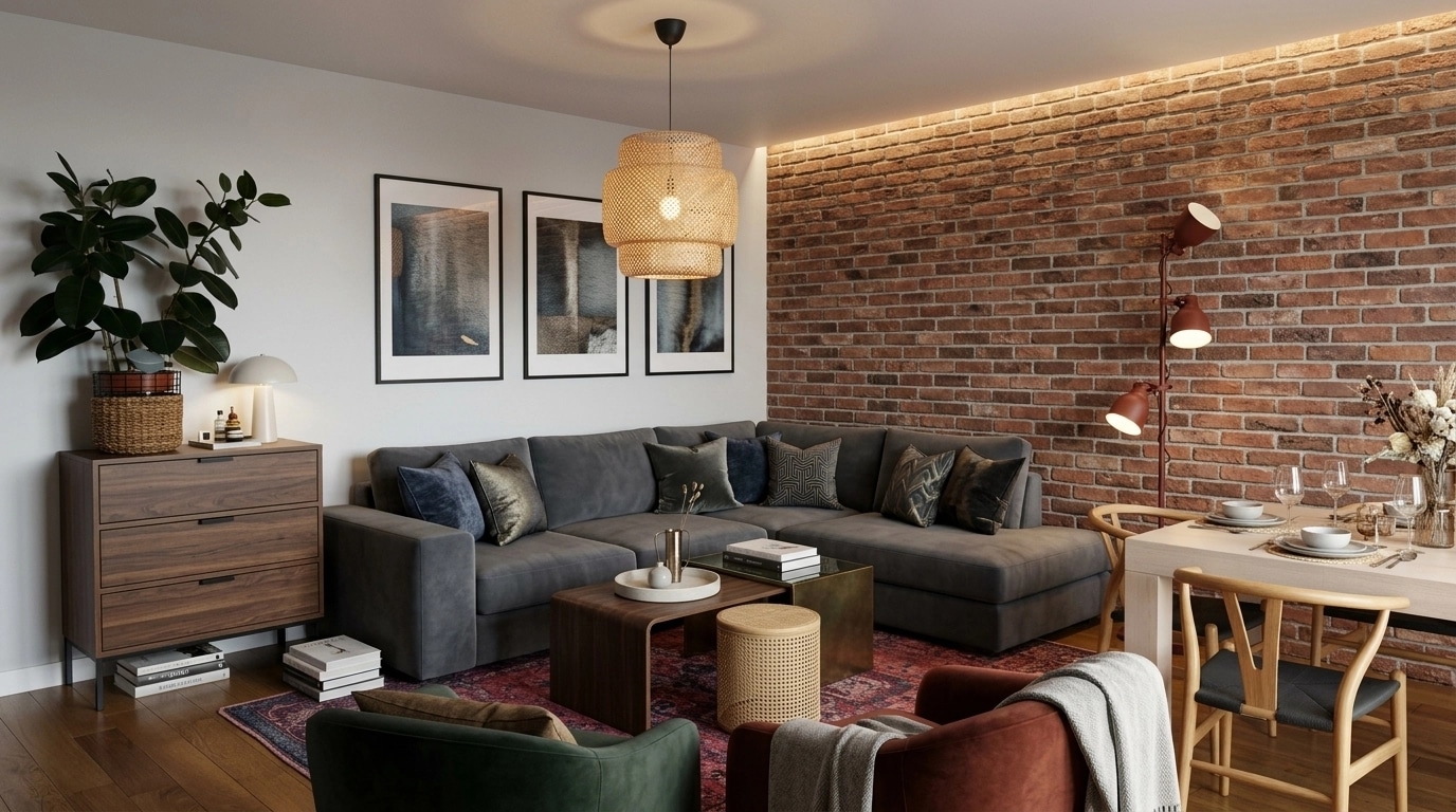 Interior design in Contemporary style — Living Room by GenRoom AI