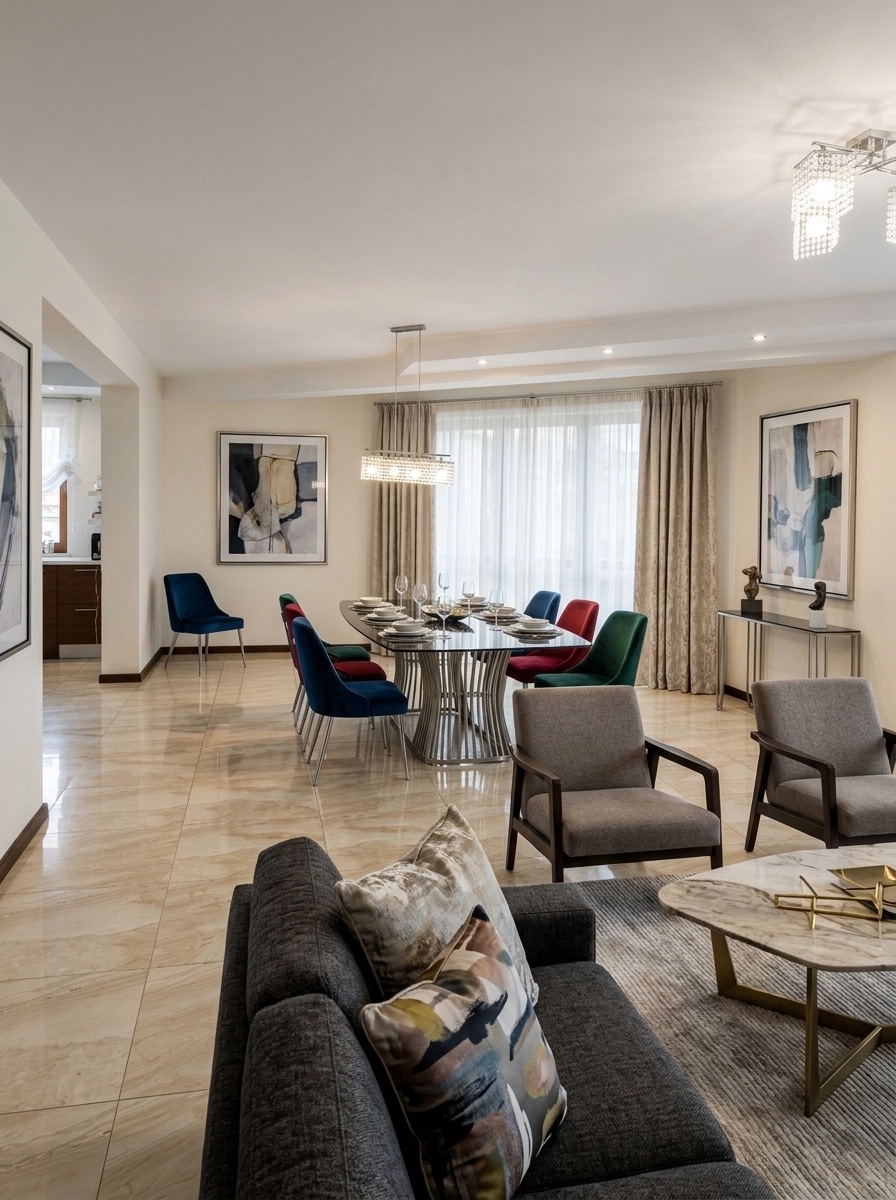 Interior design in Contemporary style — Living Room by GenRoom AI
