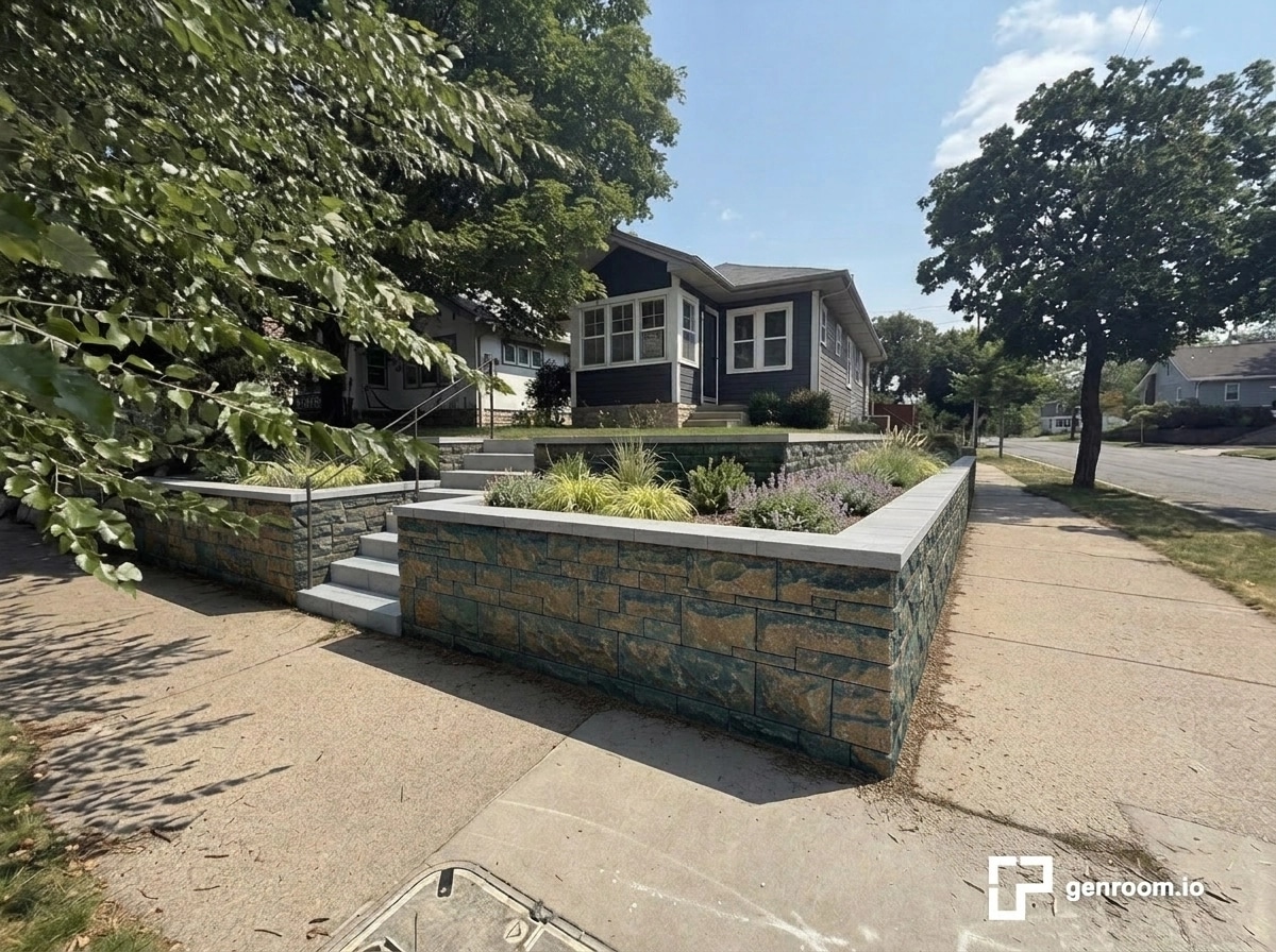 Yard design in no_style style — photo by GenRoom AI