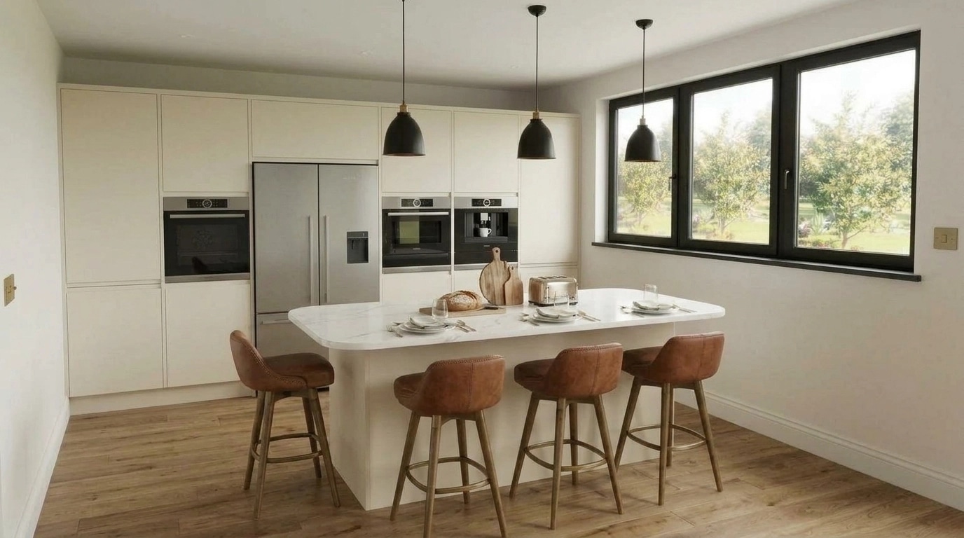 Modern Farmhouse Kitchen design — interior photo by GenRoom AI