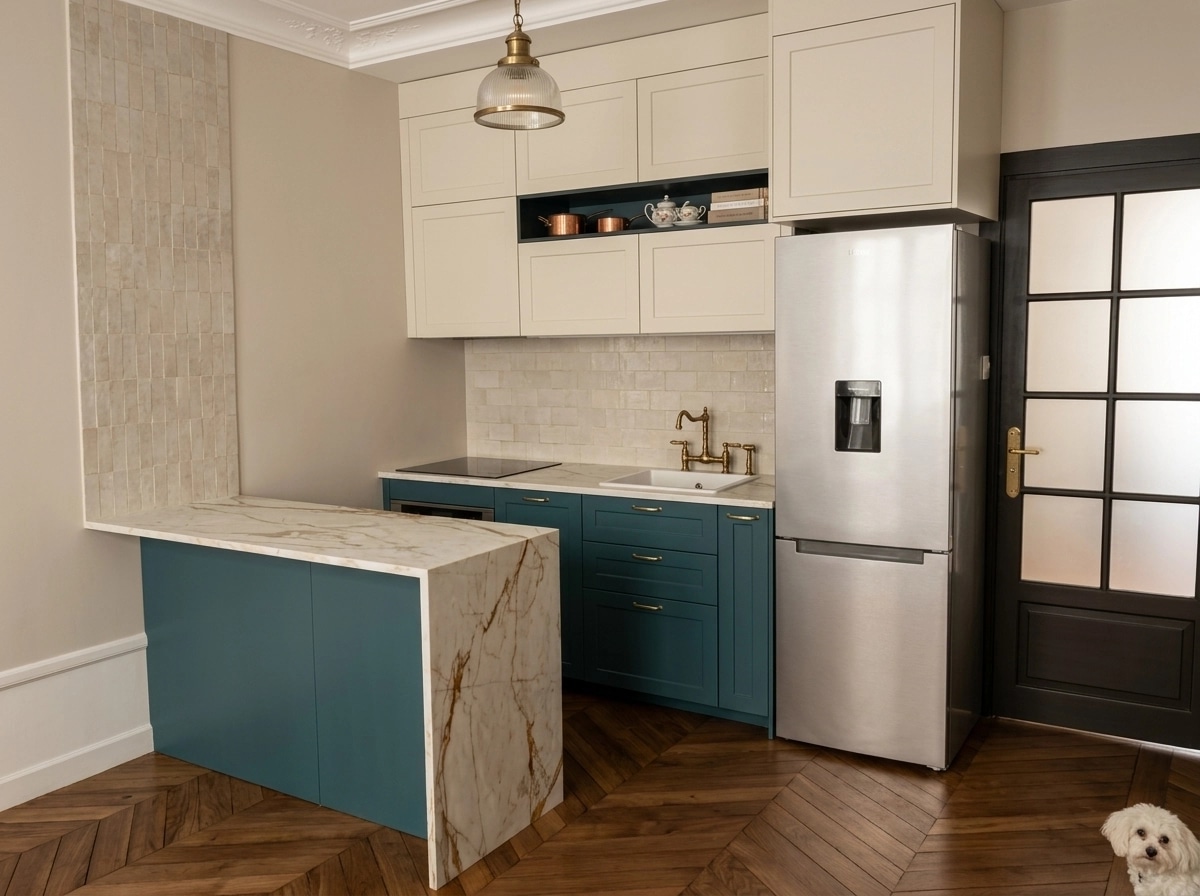Interior design in French Parisian style — Kitchen by GenRoom AI