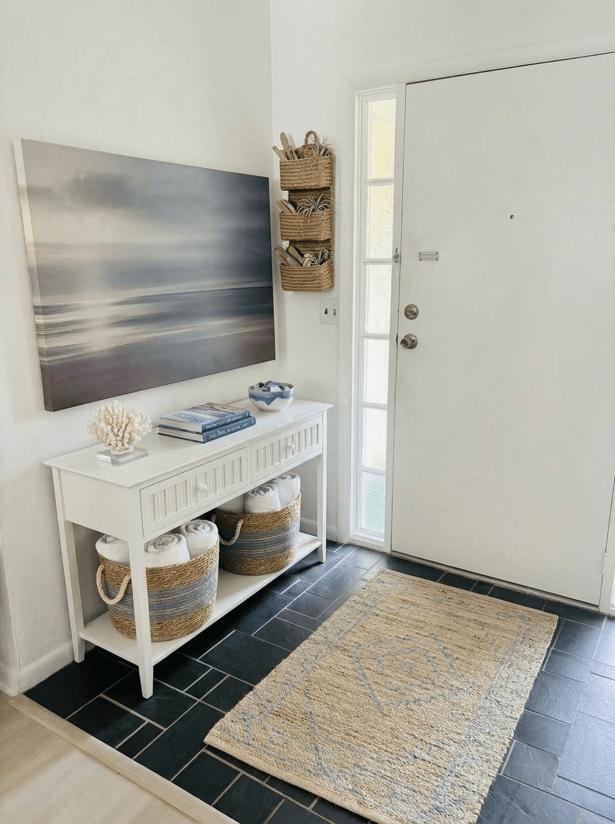 Coastal / Hamptons Hallway design — interior photo by GenRoom AI