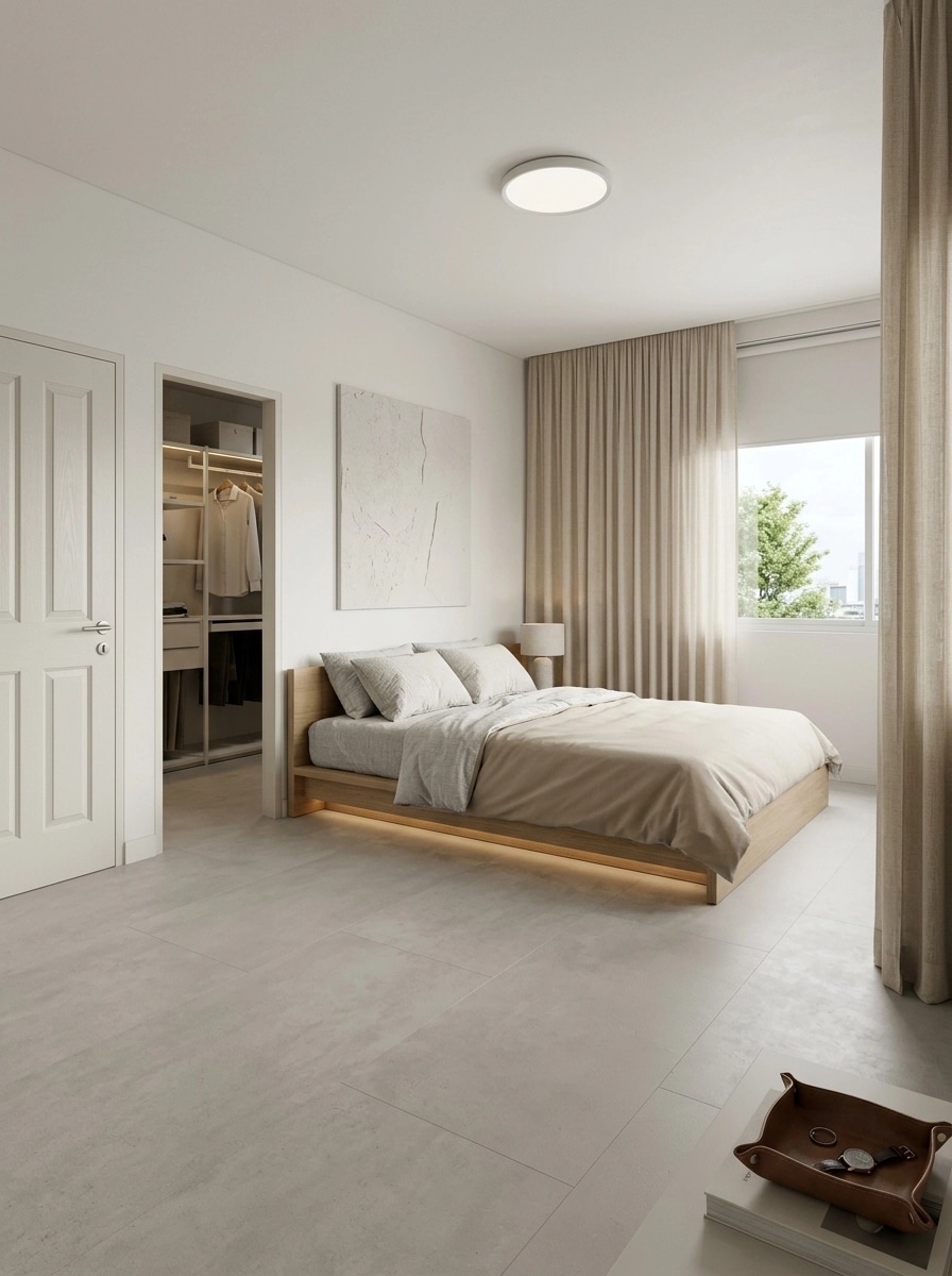 Minimalism Bedroom design — interior photo by GenRoom AI