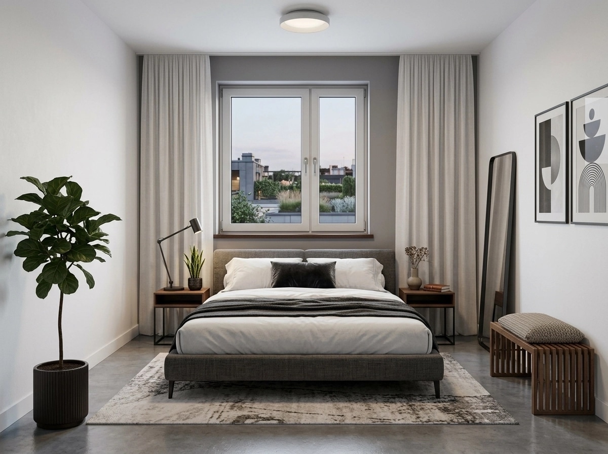 Contemporary Bedroom design — interior photo by GenRoom AI