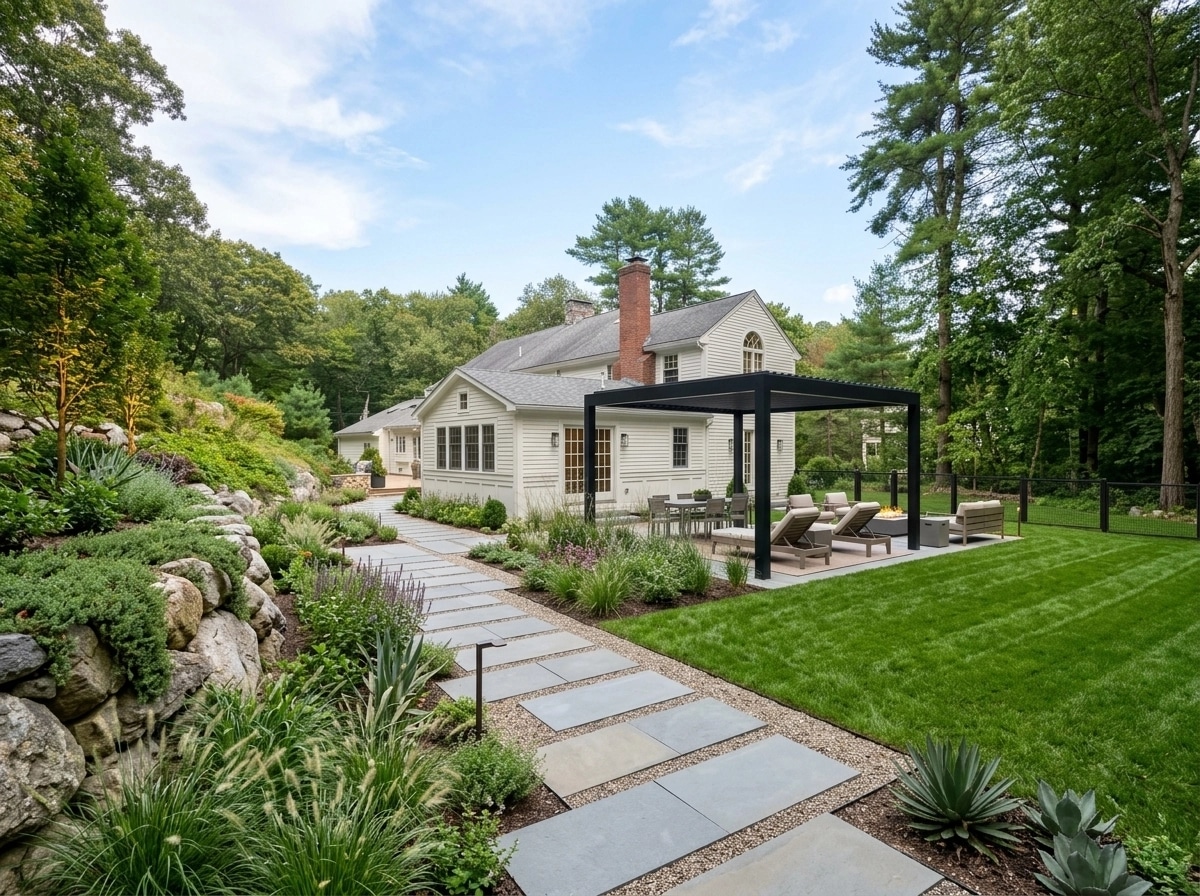 Contemporary Yard Jardim design — yard photo by GenRoom AI