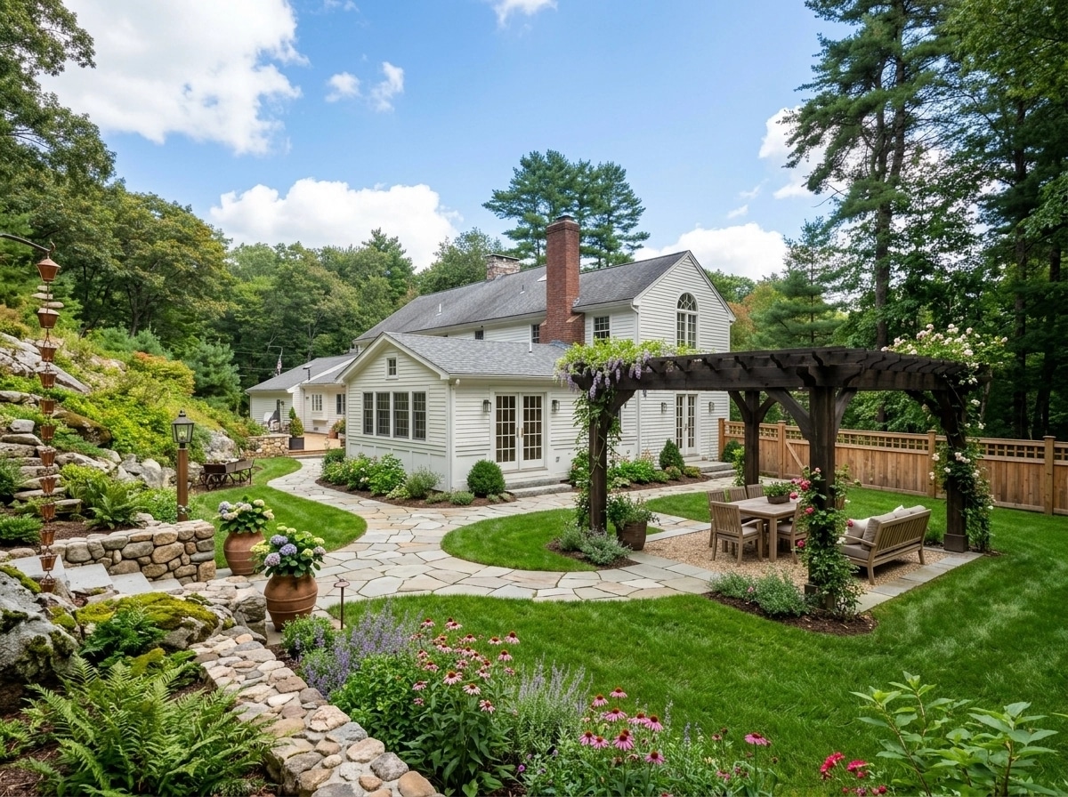 Country Rustic Garden Yard design — yard photo by GenRoom AI
