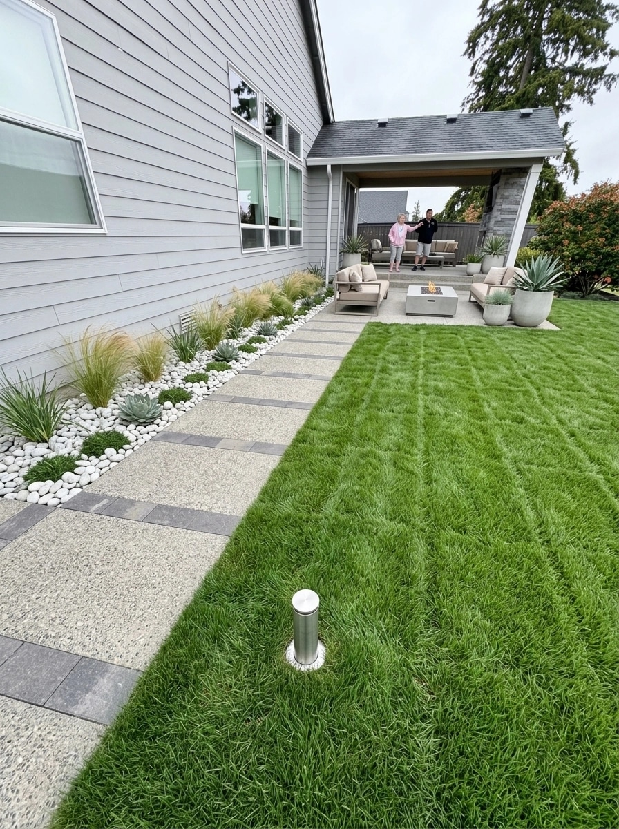 Landscape design in Minimalist Yard style — Yard by GenRoom AI