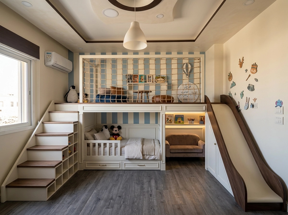 Interior design in Transitional style — Kids Room by GenRoom AI