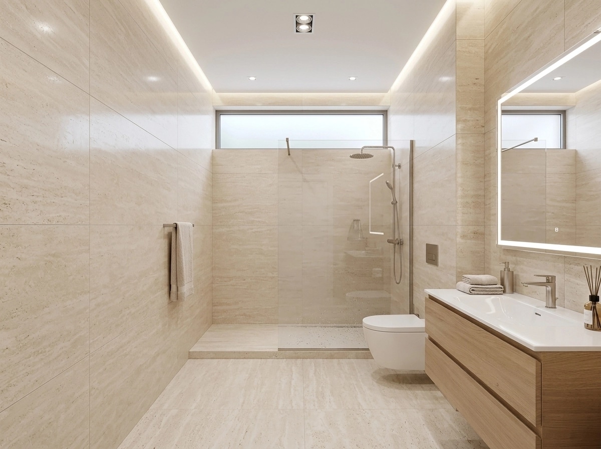 Bathroom interior in Contemporary style — photo by GenRoom AI