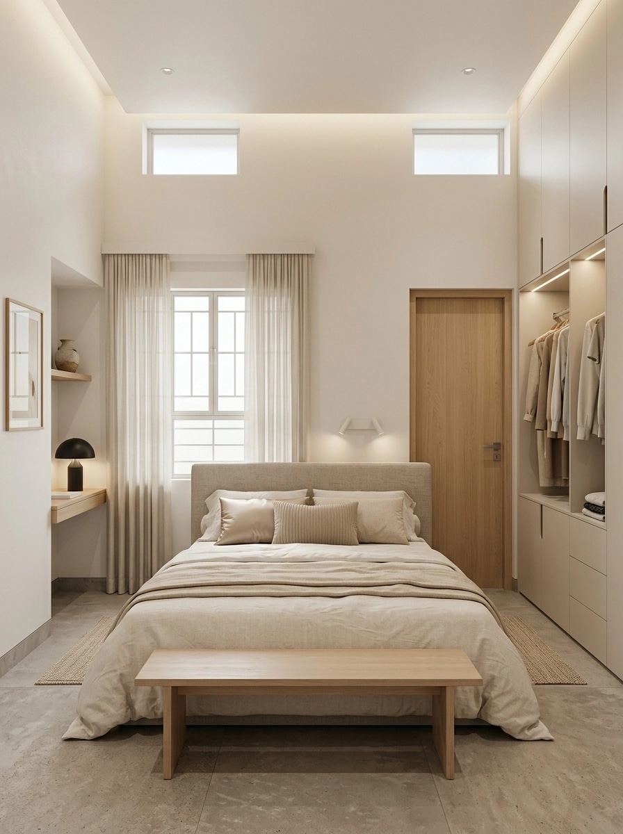 Contemporary Bedroom design — interior photo by GenRoom AI