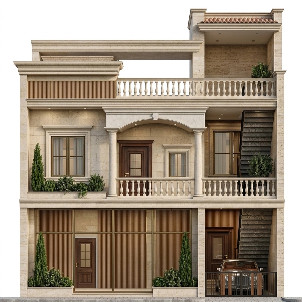 Classic Facade Facade design — facade photo by GenRoom AI