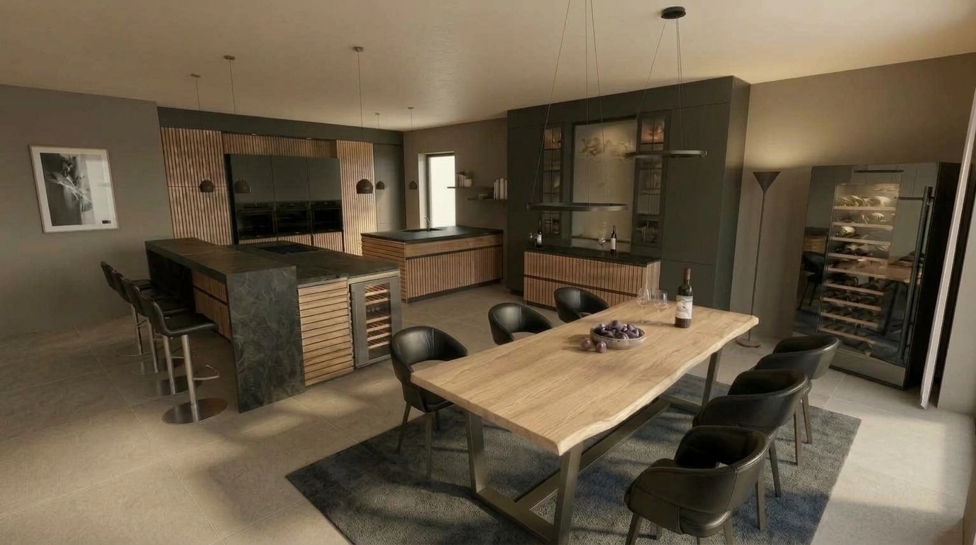 Kitchen interior in no_style style — photo by GenRoom AI