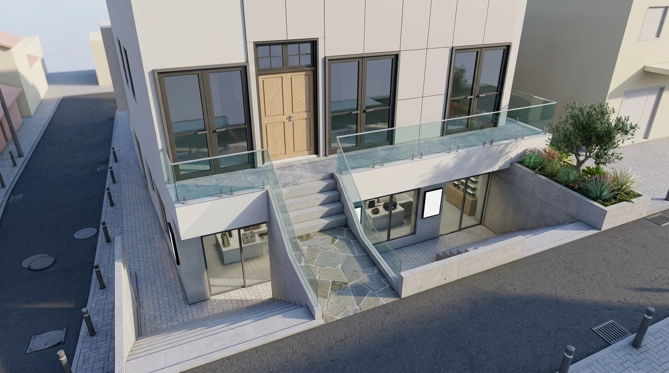 Hi-Tech Facade Cephe design — facade photo by GenRoom AI