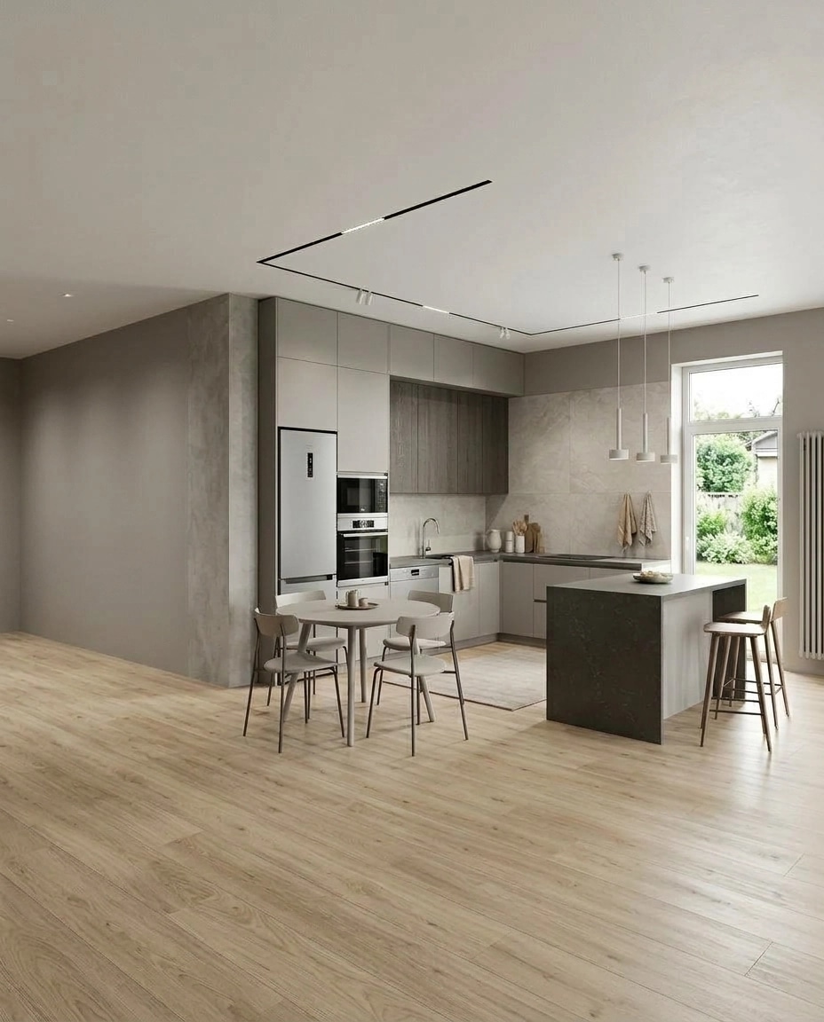 Kitchen interior in Contemporary style — photo by GenRoom AI