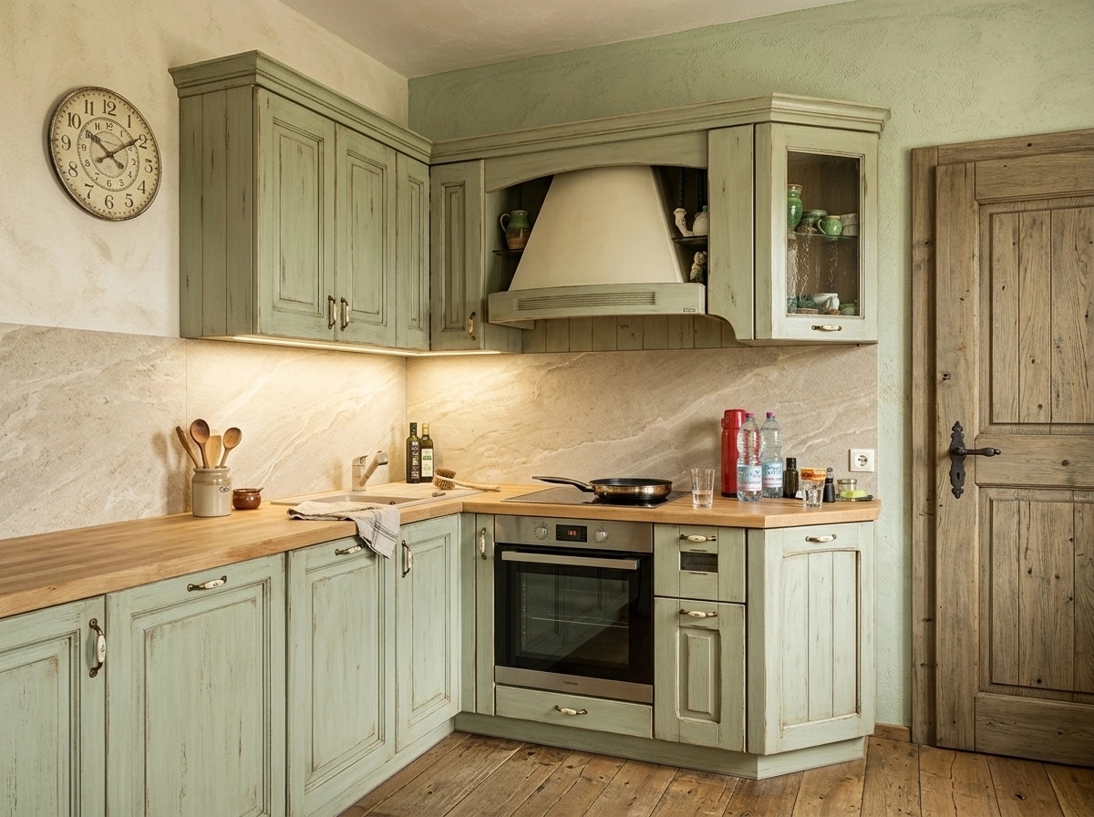 Rustic Kitchen design — interior photo by GenRoom AI