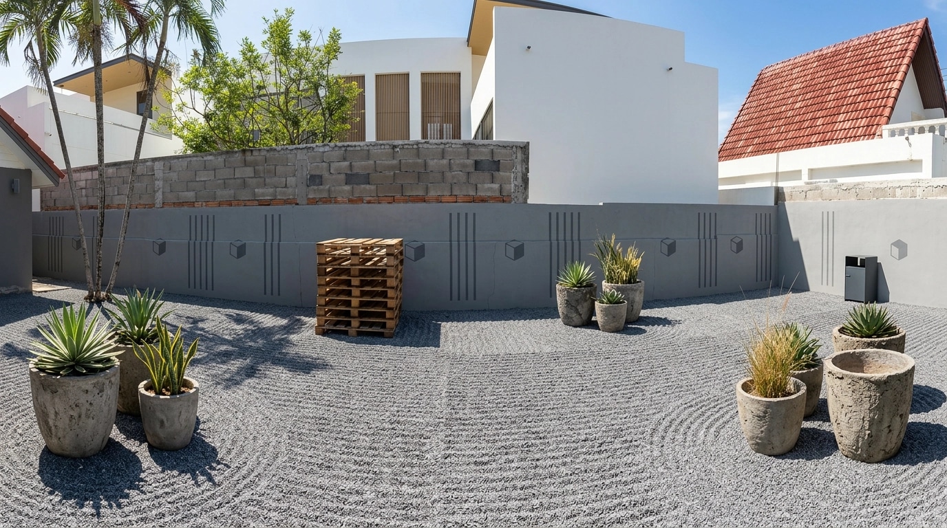 Landscape design in Minimalist Yard style — Yard by GenRoom AI