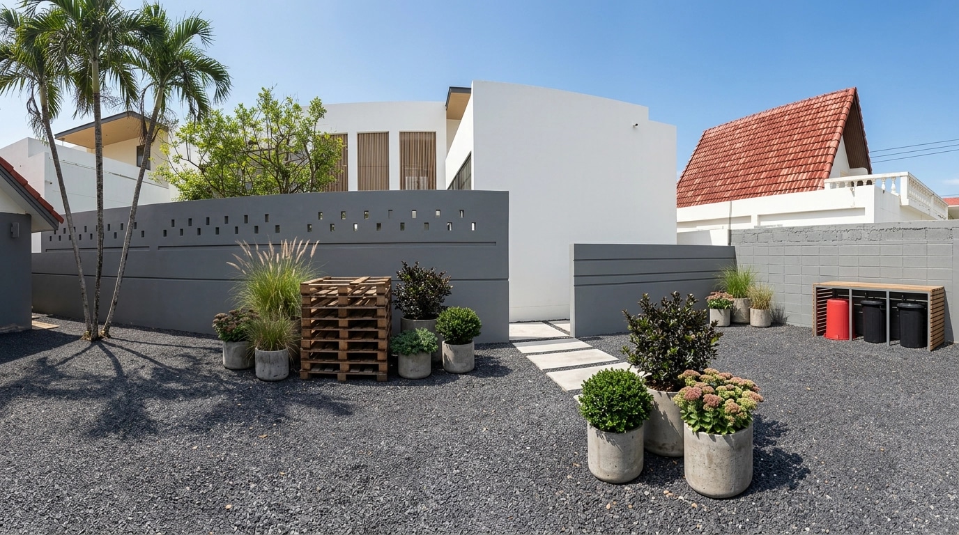 Landscape desain di Scandinavian Garden gaya — Halaman oleh GenRoom AI