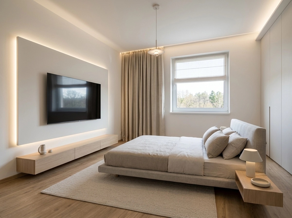 Minimalism Bedroom design — interior photo by GenRoom AI