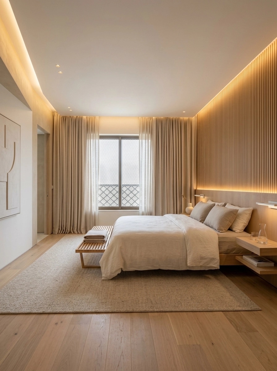 Minimalism Bedroom design — interior photo by GenRoom AI