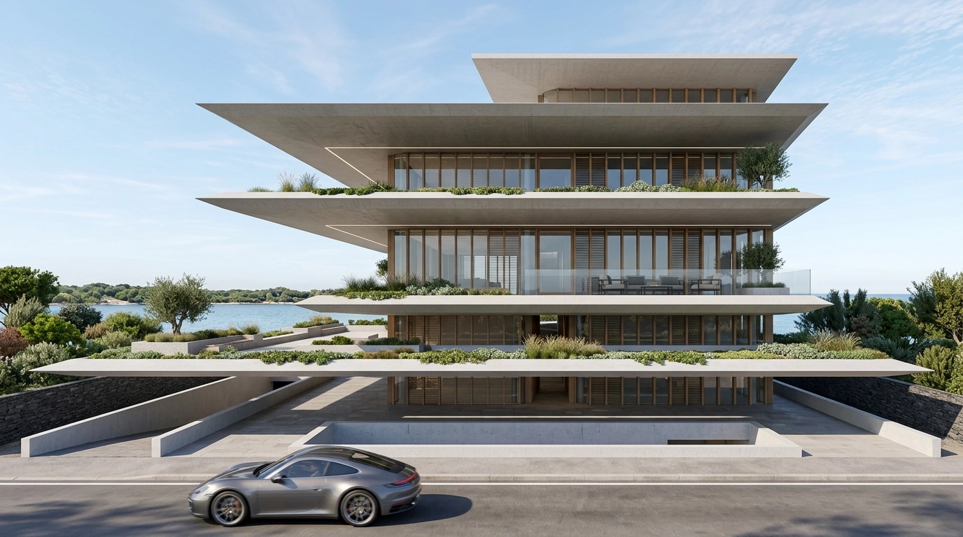 Facade design in Minimalist Facade style — Facade by GenRoom AI
