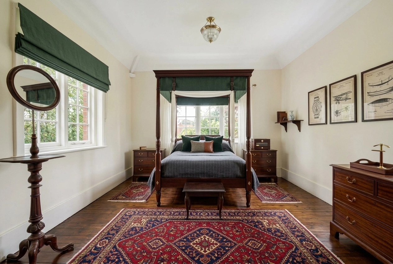 Interior design in British style — Bedroom by GenRoom AI