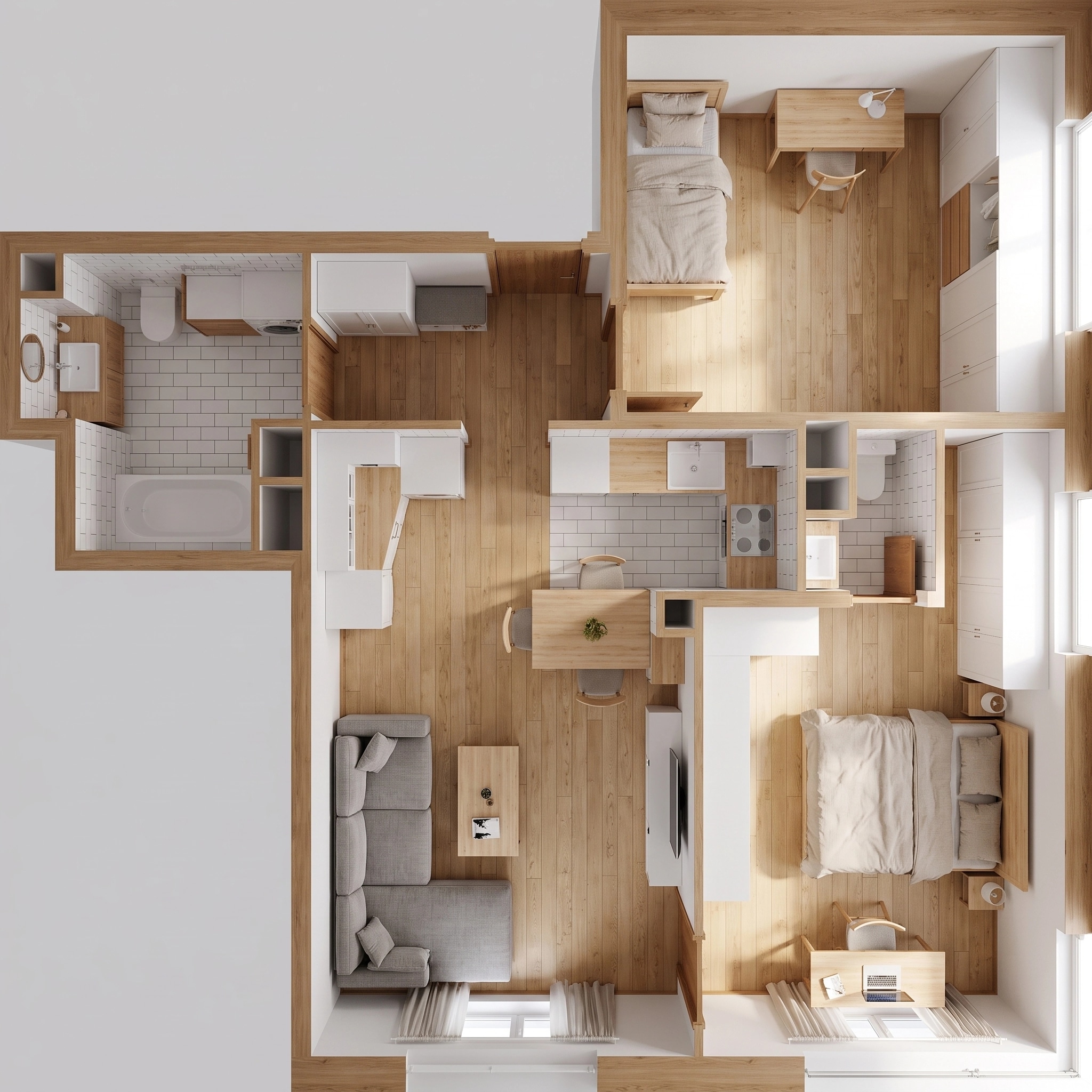 Scandinavian Living Room design — interior photo by GenRoom AI