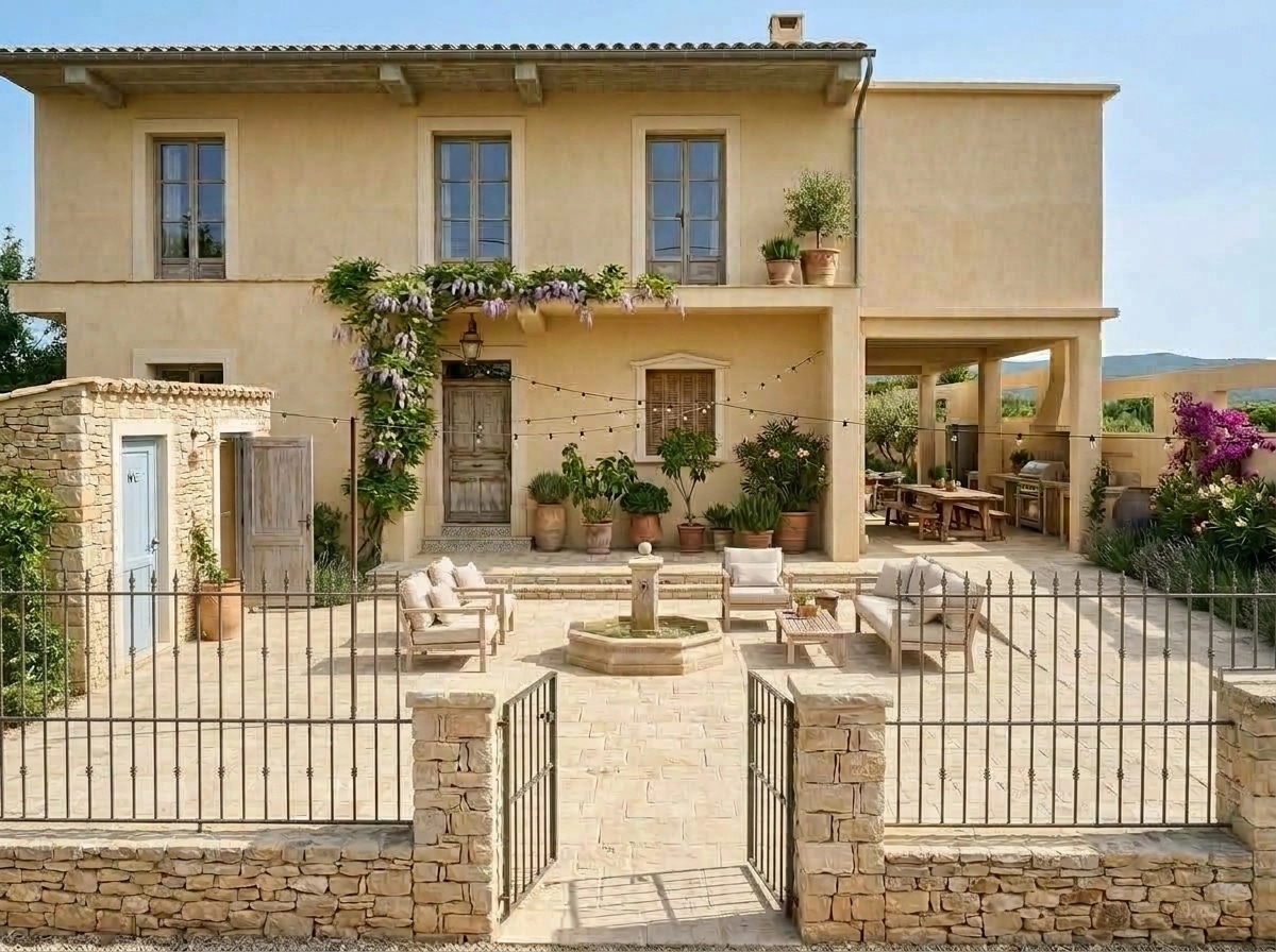 Landscape design in Provence Garden style — Yard by GenRoom AI