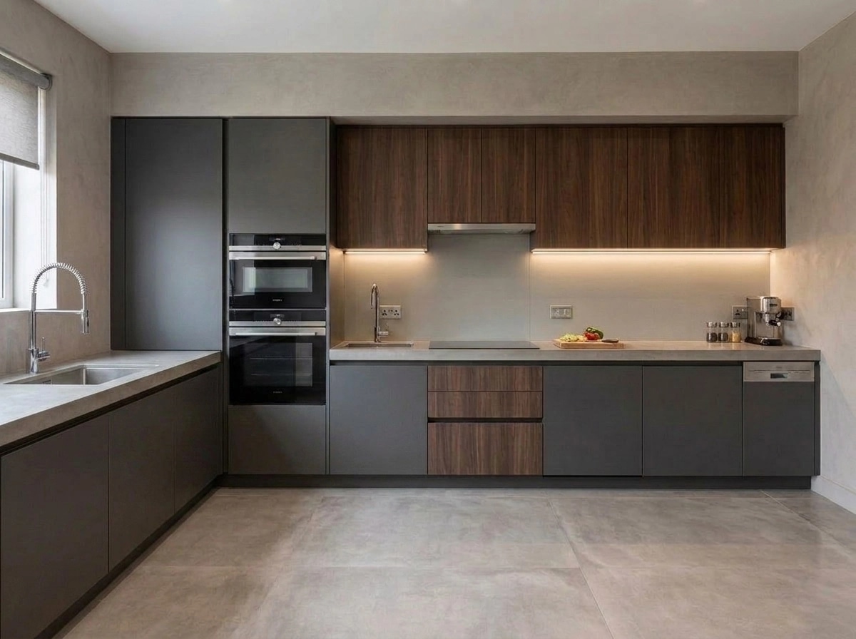 Kitchen interior in Contemporary style — photo by GenRoom AI