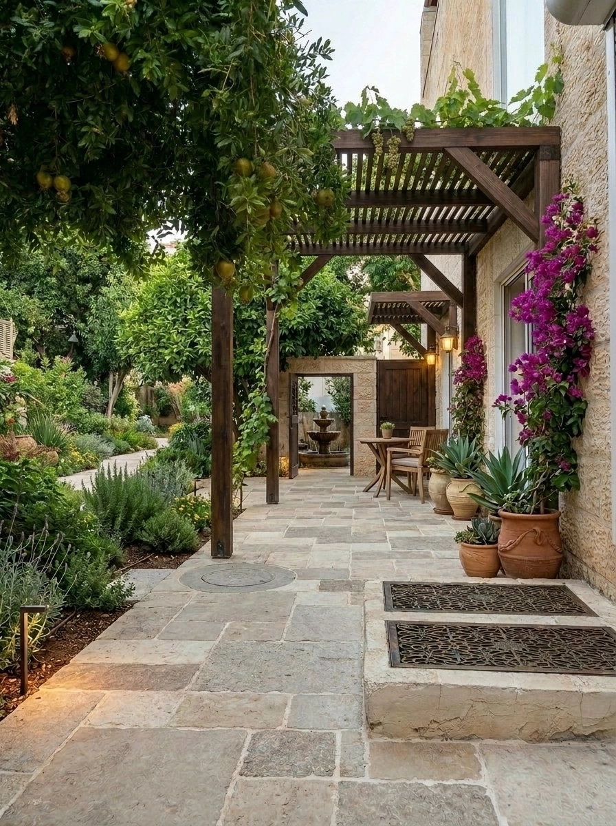 Landscape design in Scandinavian Garden style — Yard by GenRoom AI