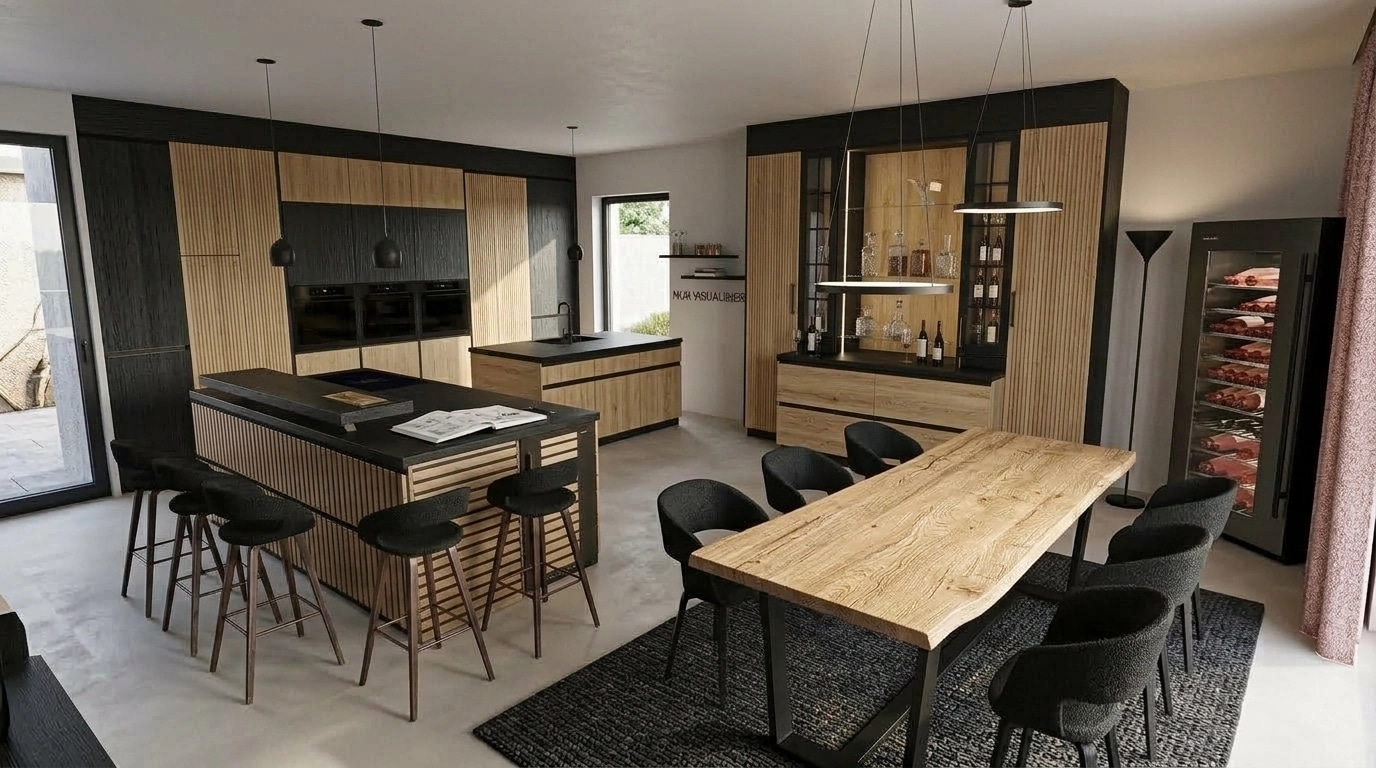 Kitchen interior in no_style style — photo by GenRoom AI