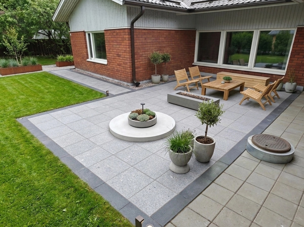 Landscape design in Scandinavian Garden style — Yard by GenRoom AI