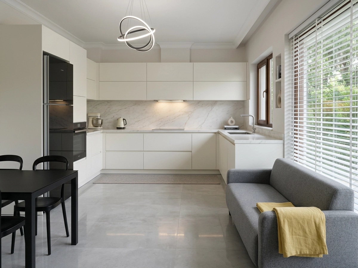 Minimalism Kitchen design — interior photo by GenRoom AI