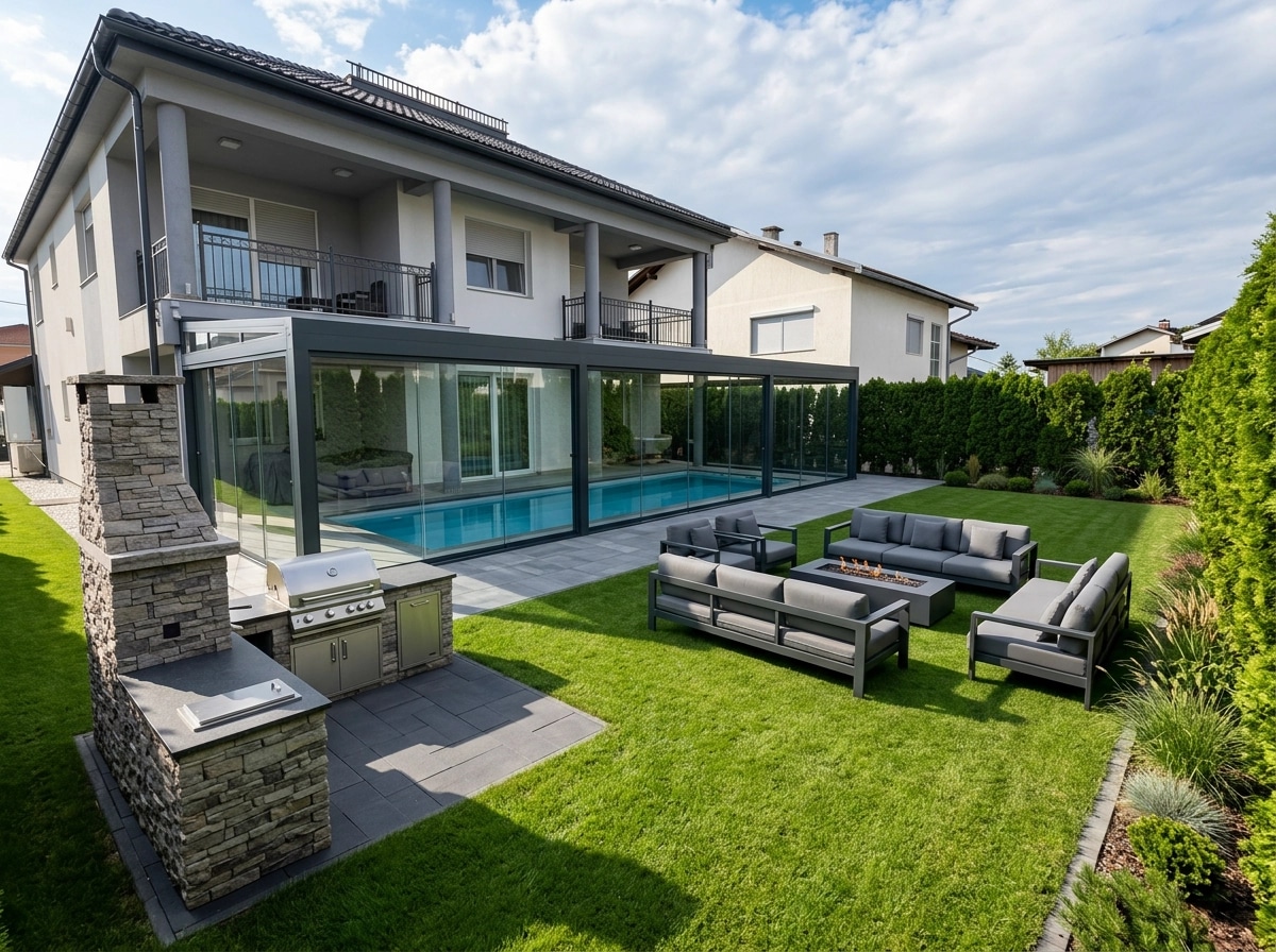 Landscape design in Contemporary Yard style — Yard by GenRoom AI
