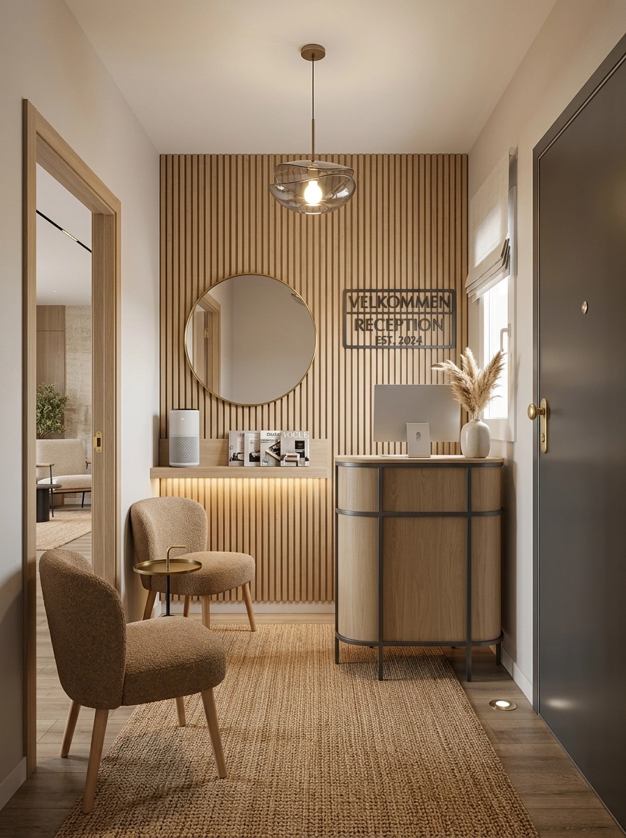 Interior design in Scandinavian style — lobby by GenRoom AI