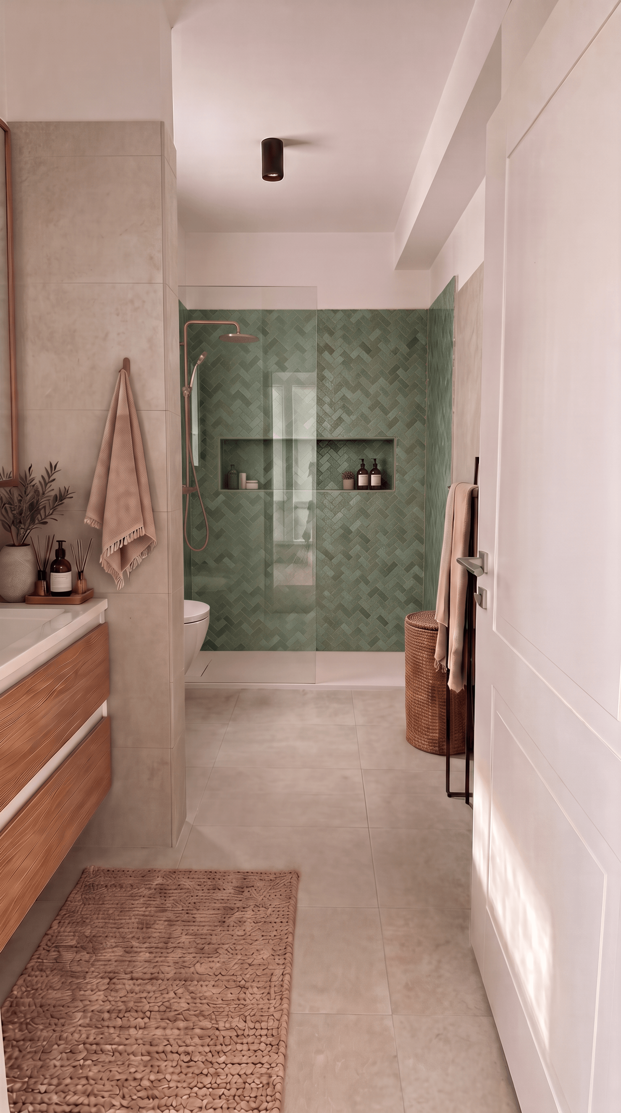 Contemporary Bathroom design — interior photo by GenRoom AI
