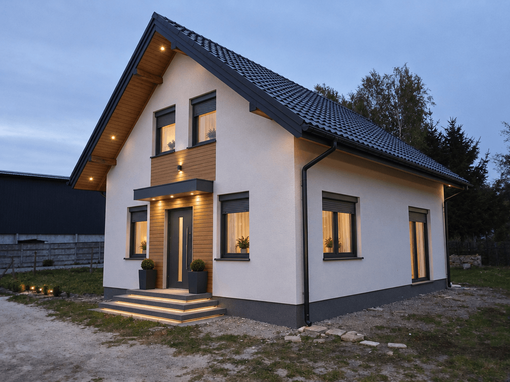 Facade design in no_style style — photo by GenRoom AI