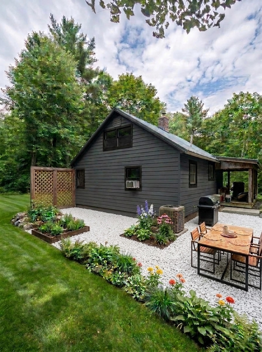 Landscape design in Scandinavian Garden style — Yard by GenRoom AI