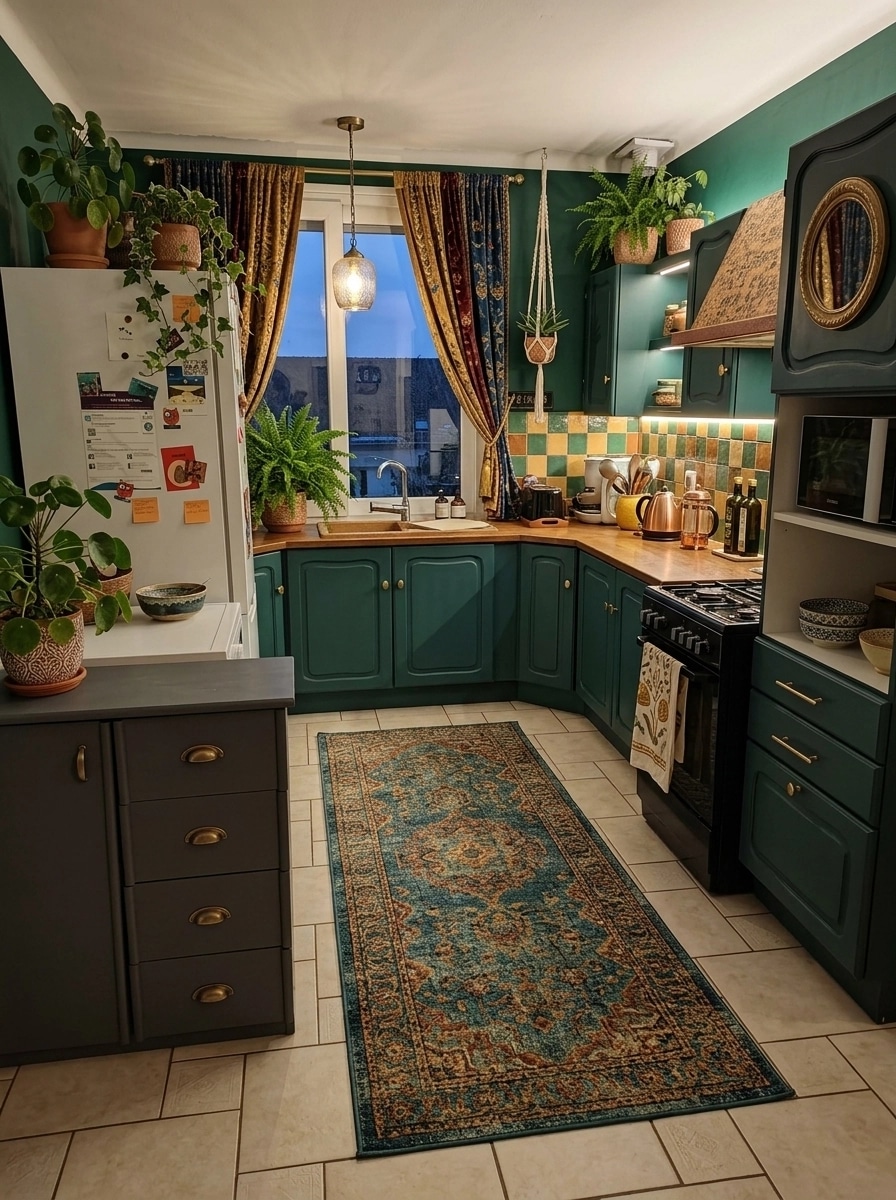 Bohemian Kitchen design — interior photo by GenRoom AI