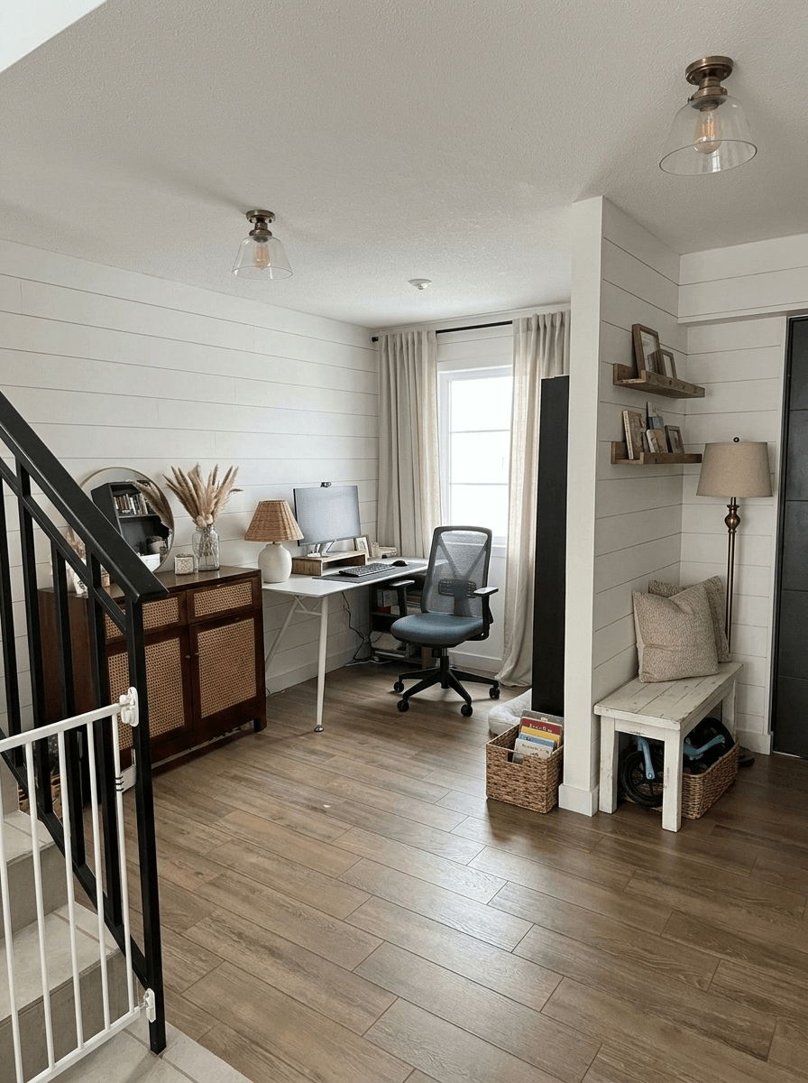Interior design in Modern Farmhouse style — home_office by GenRoom AI