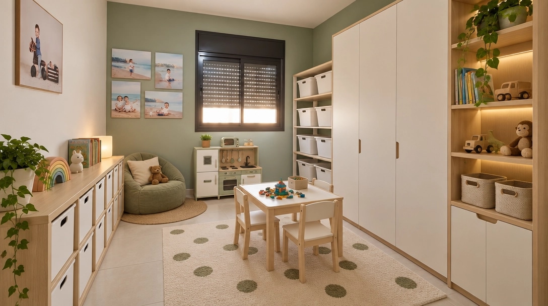 Interior design in Minimalism style — Kids Room by GenRoom AI