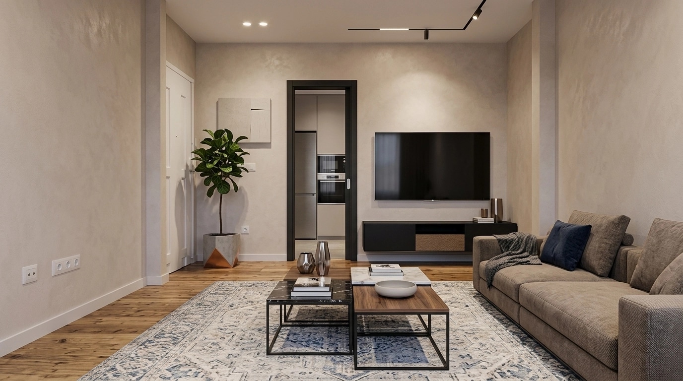 Interior design in Contemporary style — Living Room by GenRoom AI