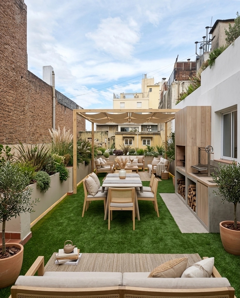 Interiördesign i stilen Scandinavian — terrace av GenRoom AI