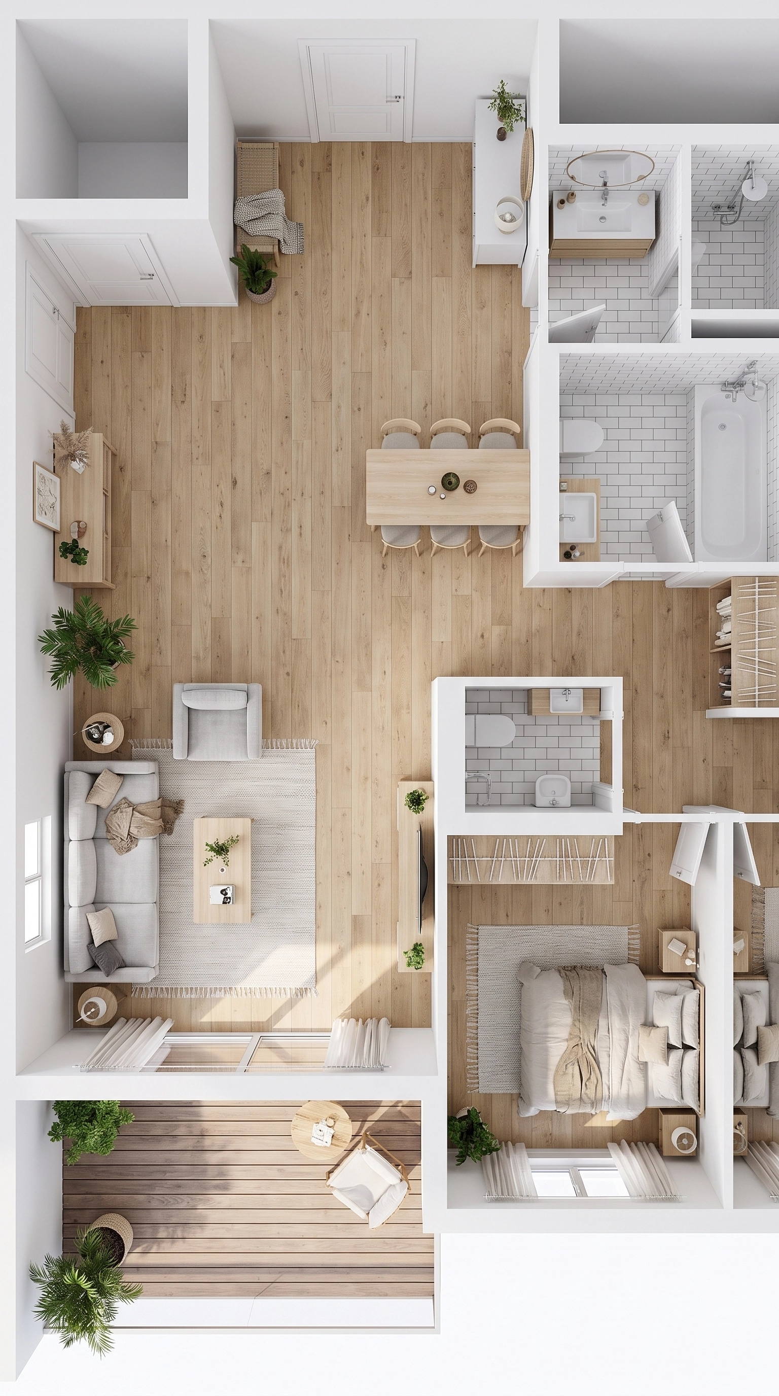 Scandinavian Living Room design — interior photo by GenRoom AI