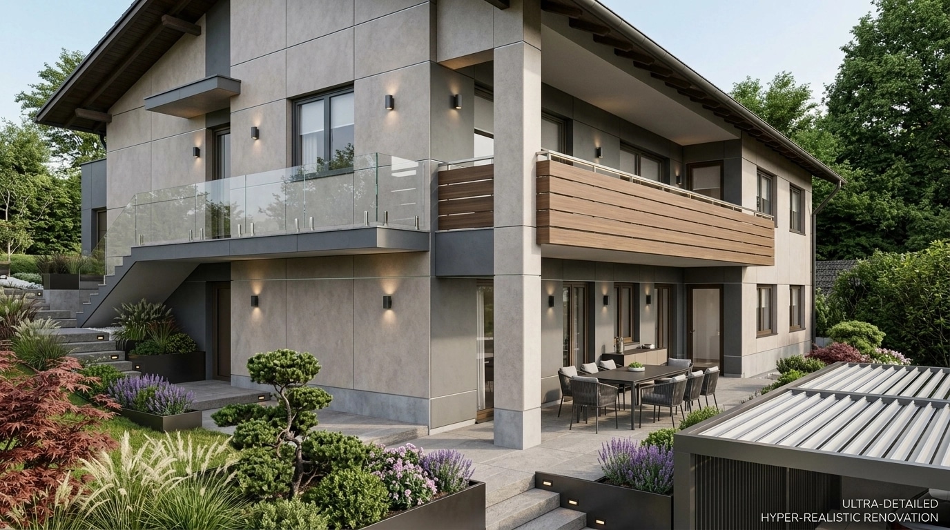 Contemporary Facade Facade design — facade photo by GenRoom AI