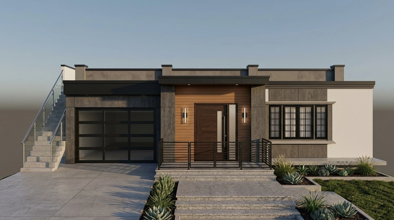 Facade design in Contemporary Facade style — Facade by GenRoom AI