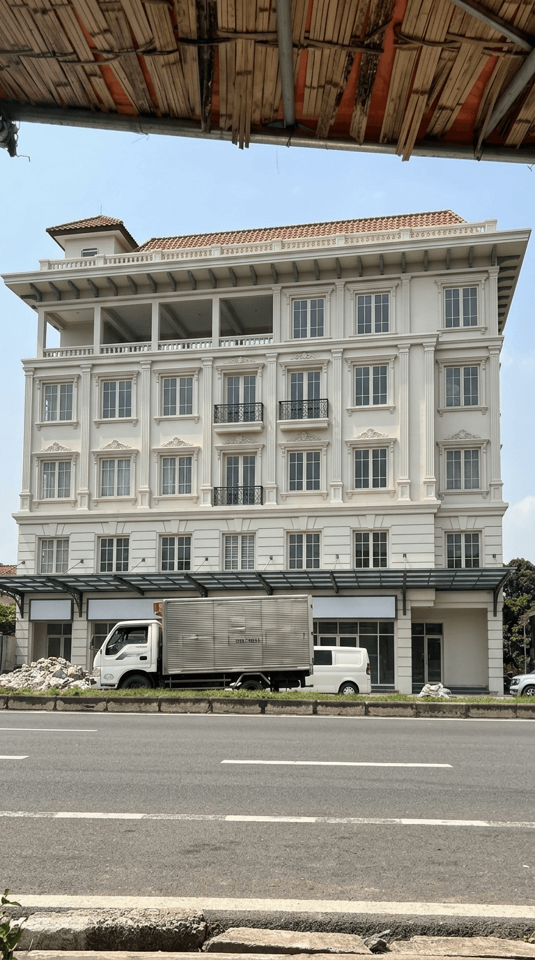Facade design in no_style style — photo by GenRoom AI